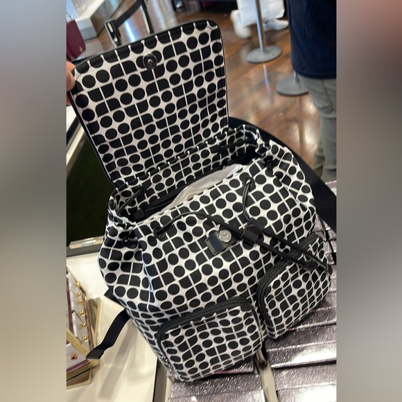 Kate Spade Noel Printed Fabric Backpack - Picture 3 of 11